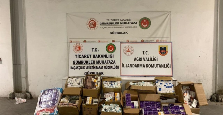Ağrı'da Gümrük Kaçağı İlaç ve Tıbbi Malzeme Ele Geçirildi