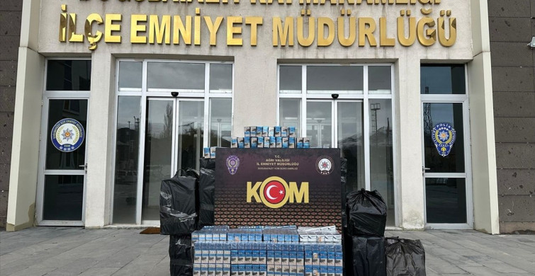 Ağrı'da Gümrük Kaçağı Sigara Operasyonu: 10 Bin Paket Ele Geçirildi