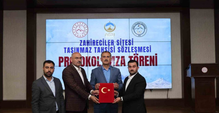 Ağrı’da zahirecilik sektörü için taşınmaz tahsisi yapıldı