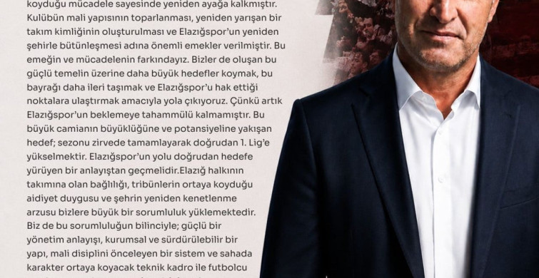 Ahmet Toprak Elazığspor Başkanlığına Aday Oldu