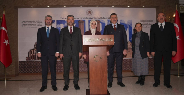 Aile ve Sosyal Hizmetler Bakanı Göktaş, Erzurum Valiliğini Ziyaret Etti