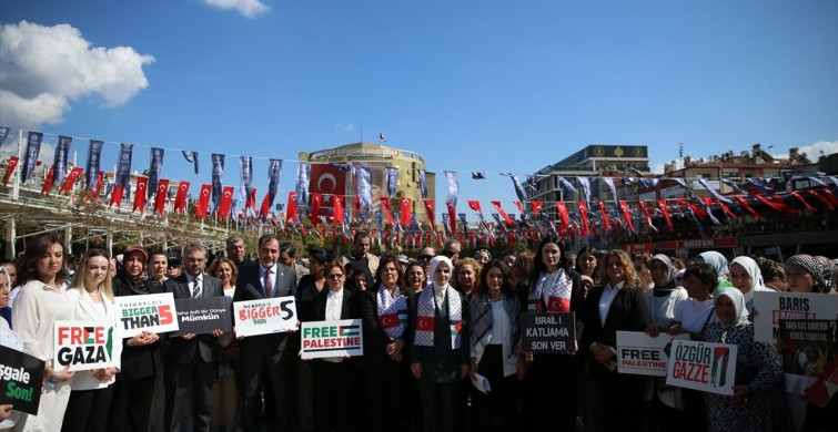 Aile ve Sosyal Hizmetler Bakanı Göktaş, Gazze İçin Sessiz Çığlık Eylemine Katıldı