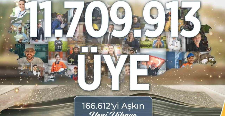 AK Parti'nin üye sayısı 11 milyon 709 bin 913'e ulaştı