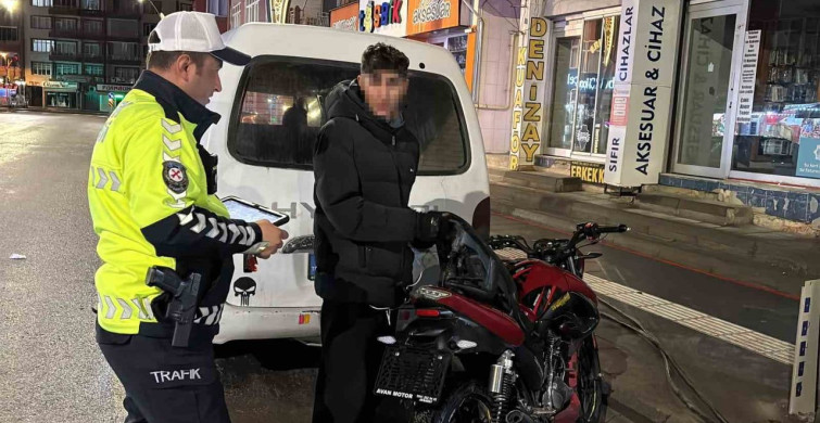 Aksaray'da Abart Egzozlu Motosikletli Sürücüye Ağır Ceza