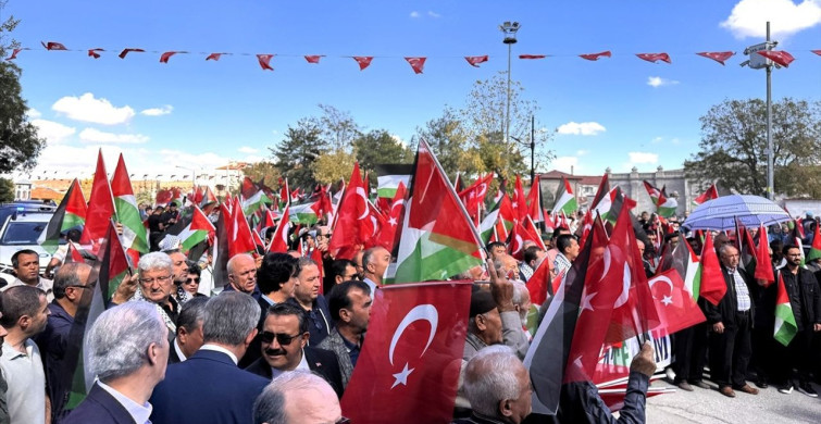 Aksaray'da Gazze'ye Destek Yürüyüşü