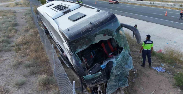 Aksaray'da meydana gelen otobüs kazasında 1 kişi hayatını kaybetti