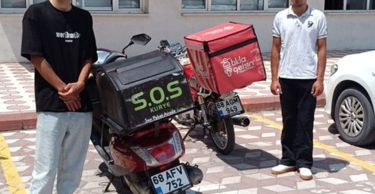 Aksaray'da motosikletli sürücülerin çocuk parkındaki tehlikeli hareketleri dikkat çekti