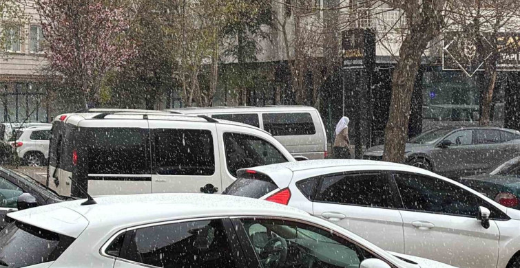 Aksaray'da Nisan Ayında Beklenmedik Kar Yağışı