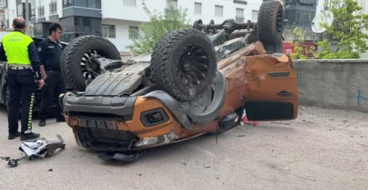 Aksaray'da Pikap ve SUV Çarpıştı, 1 Yaralı