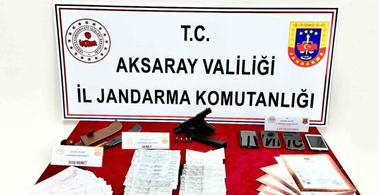 Aksaray'da tefeci operasyonu: 1 tutuklama
