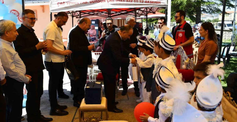 Akşehir'de çocuk evleri sitesinde sünnet şöleni ve el sanatları sergisi