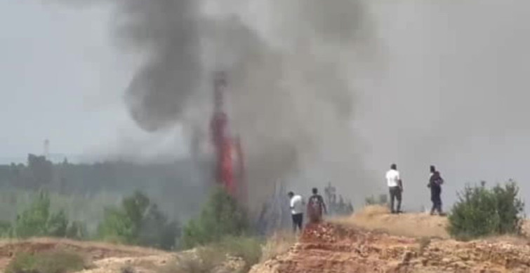 Aksu'da orman yangınına havadan ve karadan müdahale