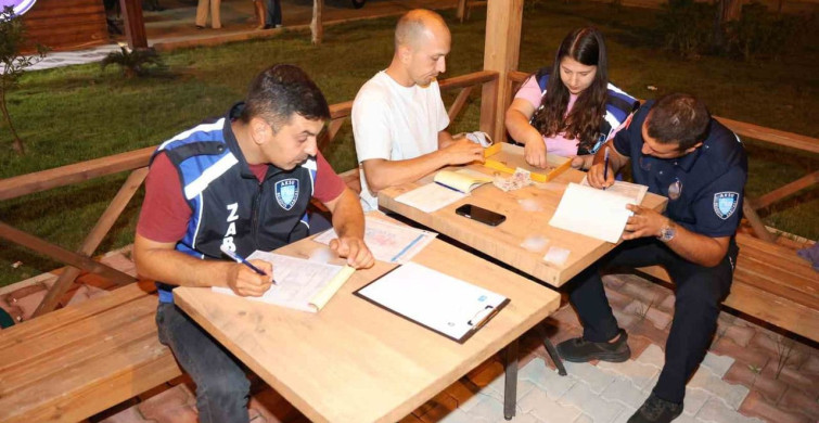 Aksu'da zabıta ekiplerinden dilenci denetimi