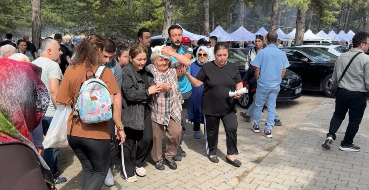 Aladağ şenliklerinde ağaç dalı yaşlı kadını yaraladı
