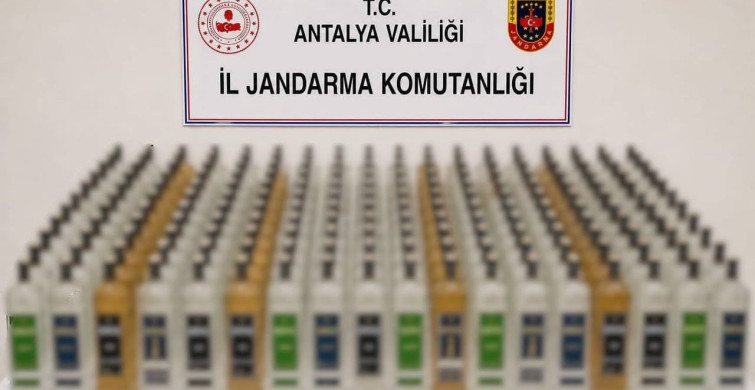 Alanya ve Manavgat'ta kaçak içki operasyonu: 208 litre ele geçirildi