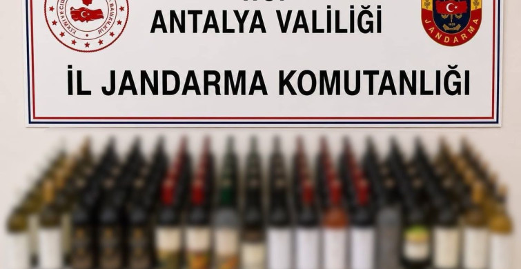 Alanya'da 108 litre kaçak alkol ele geçirildi