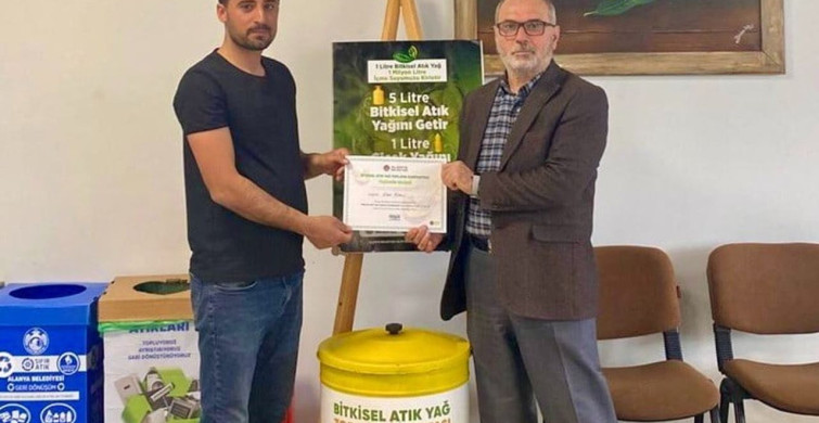 Alanya'da 3 ayda 572 litre atık yağ geri dönüşüme kazandırıldı
