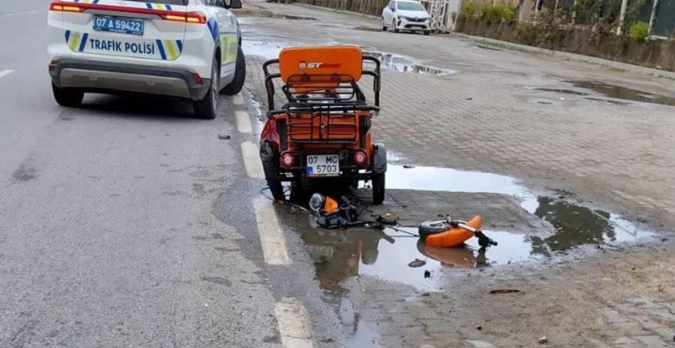 Alanya'da Elektrikli Motosiklet Kazası