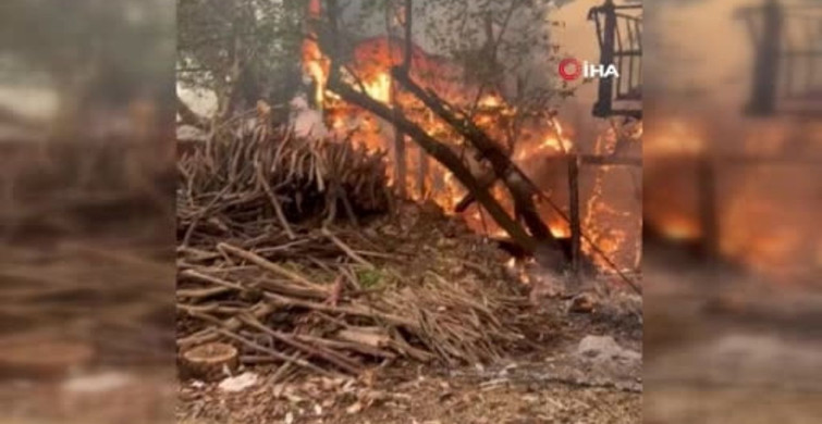 Alanya'da Müstakil Ev Yangını Panik Yarattı
