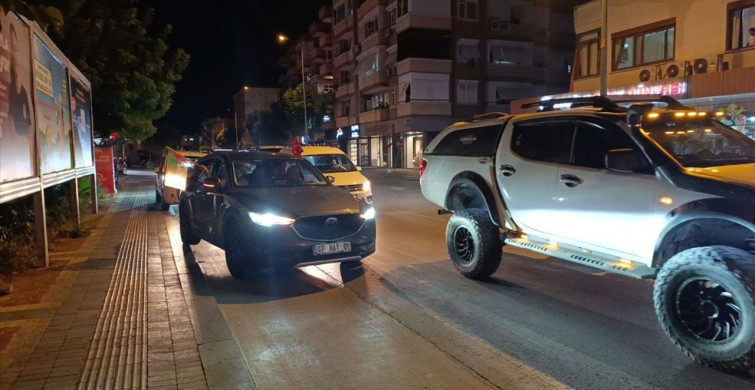 Alanya'da Off-Road ile Gazze'ye Destek Konvoyu Düzenlendi