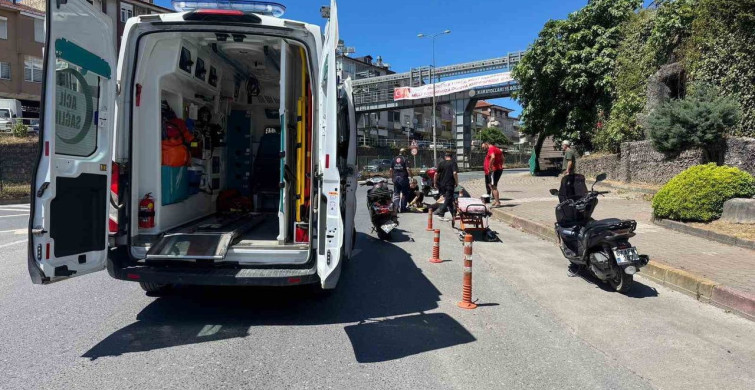 Alaplı'da motosiklet kazası: 1 kişi yaralandı