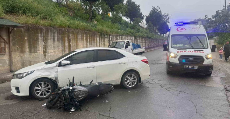 Alaplı'da Motosiklet Kazası: 1 Yaralı