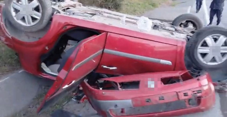 Alaplı'da Orman İşletme Aracı Takla Attı