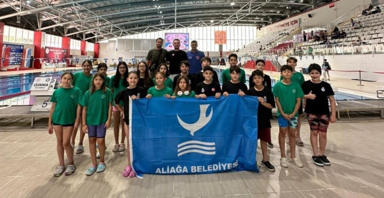 Aliağalı yüzücüler, Samsun'da önemli başarı elde etti