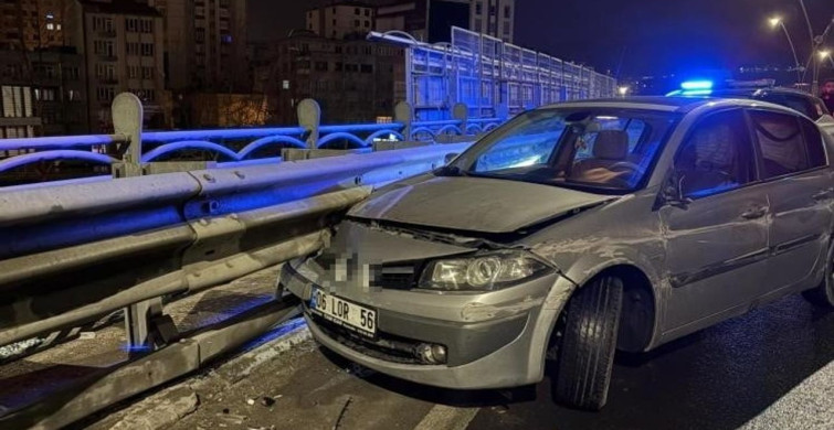 Alkollü Sürücü Bariyerlere Çarptı, 25 Bin TL Ceza Kesildi