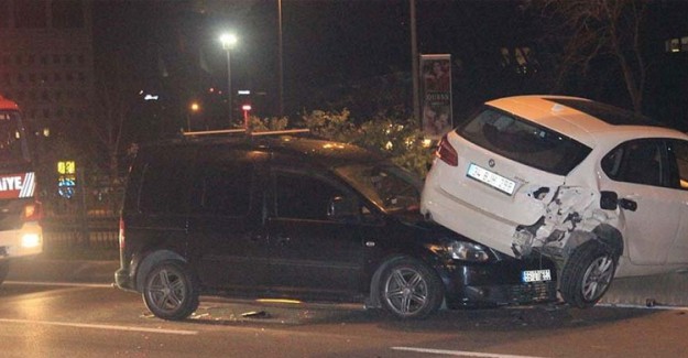 Alkollü Sürücü Kaza Yaptı:1 Yaralı