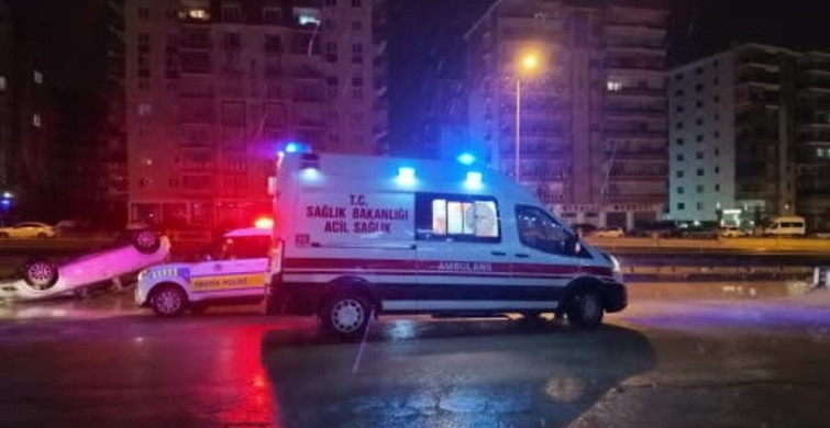 Alkollü Sürücünün Takla Attığı Kaza Kırıkkale'de Meydana Geldi
