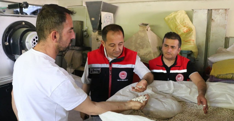 Alper Koçaker, hububat ve bakliyat eleme tesisini ziyaret etti