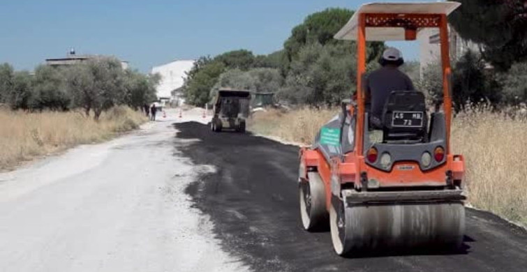 Altyapısı tamamlanan yollar asfaltlanıyor