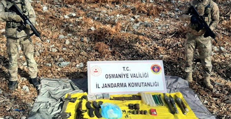 Amanoslar'da Terör Sığınakları ve Mühimmatları Ele Geçirildi