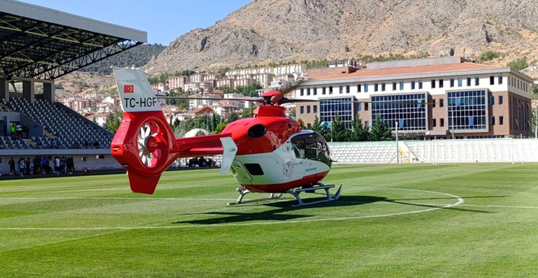 Amasya'da Ambulans Helikopter Kalp Krizi Geçiren Hastaya Ulaşıp İhtiyaç Duyulan Tedaviyi Sağladı