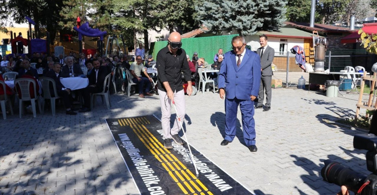 Amasya'da Görme Engelliler İçin Farkındalık Yürüyüşü Düzenlendi