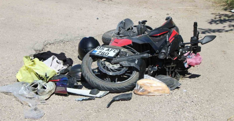 Amasya'da Motosiklet Kazası: 2 Yaralı