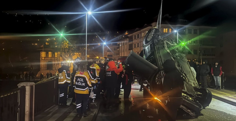 Amasya'da Nehre Düşen Otomobilde Can Pazarı