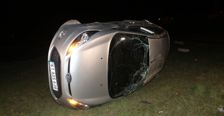 Amasya'da Otomobil Devrildi: 2 Yaralı