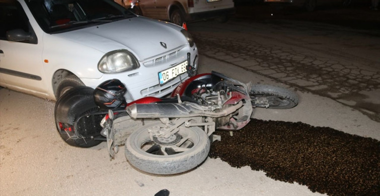 Amasya'da Otomobil ve Motosiklet Kazası: İki Yaralı