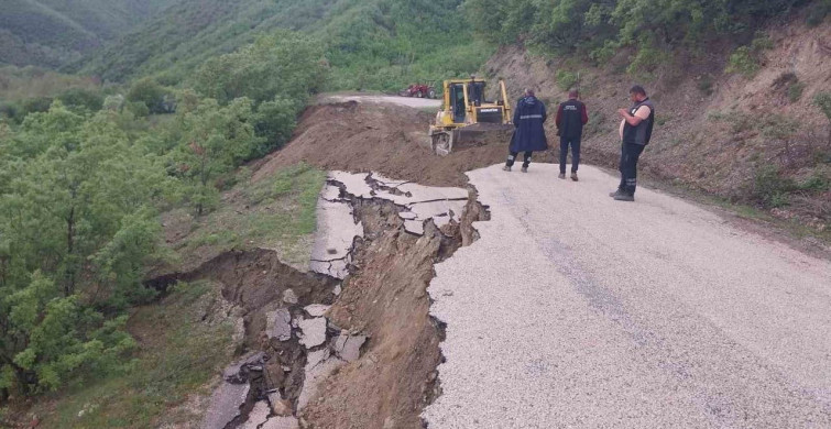 Amasya'da Yağışlar Sonrası Heyelan Olayı