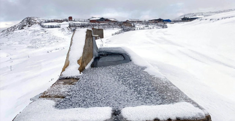 Amasya'da Yüksek Kesimlerde Kar Yağışı