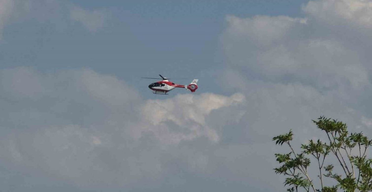 Ambulans helikopter kalp hastası için havalandı