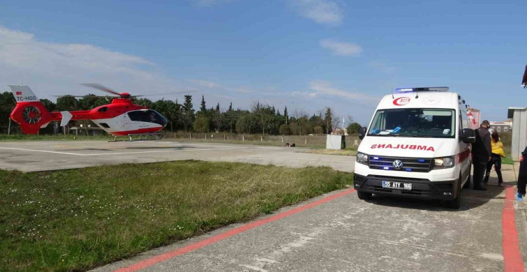 Ambulans Helikopterle Yeni Doğan Bebek Hayata Tutunuyor