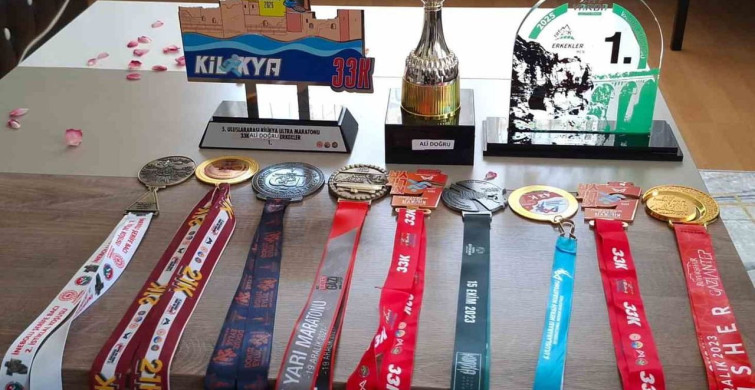 Ambulans şoförü Ali Doğru, maratondan şampiyonlukla döndü