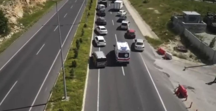 Ambulanslara Hızlı Geçiş İçin Fermuar Sistemi Kampanyası