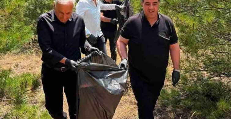 Anahtar Parti Kırşehir teşkilatı orman temizliği seferberliğine katıldı