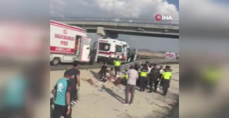 Ankara-Niğde otoyolunda yolcu otobüsü devrildi: 23 yaralı