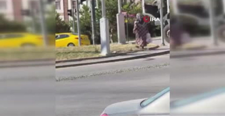 Ankara'da beton mikserinden yola dökülen beton kazası