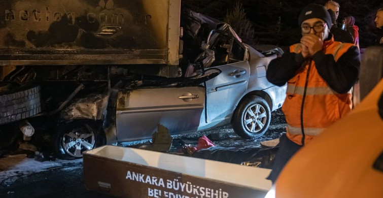 Ankara'da Feci Kaza: Tıra Çarpan Otomobilin Sürücüsü Hayatını Kaybetti
